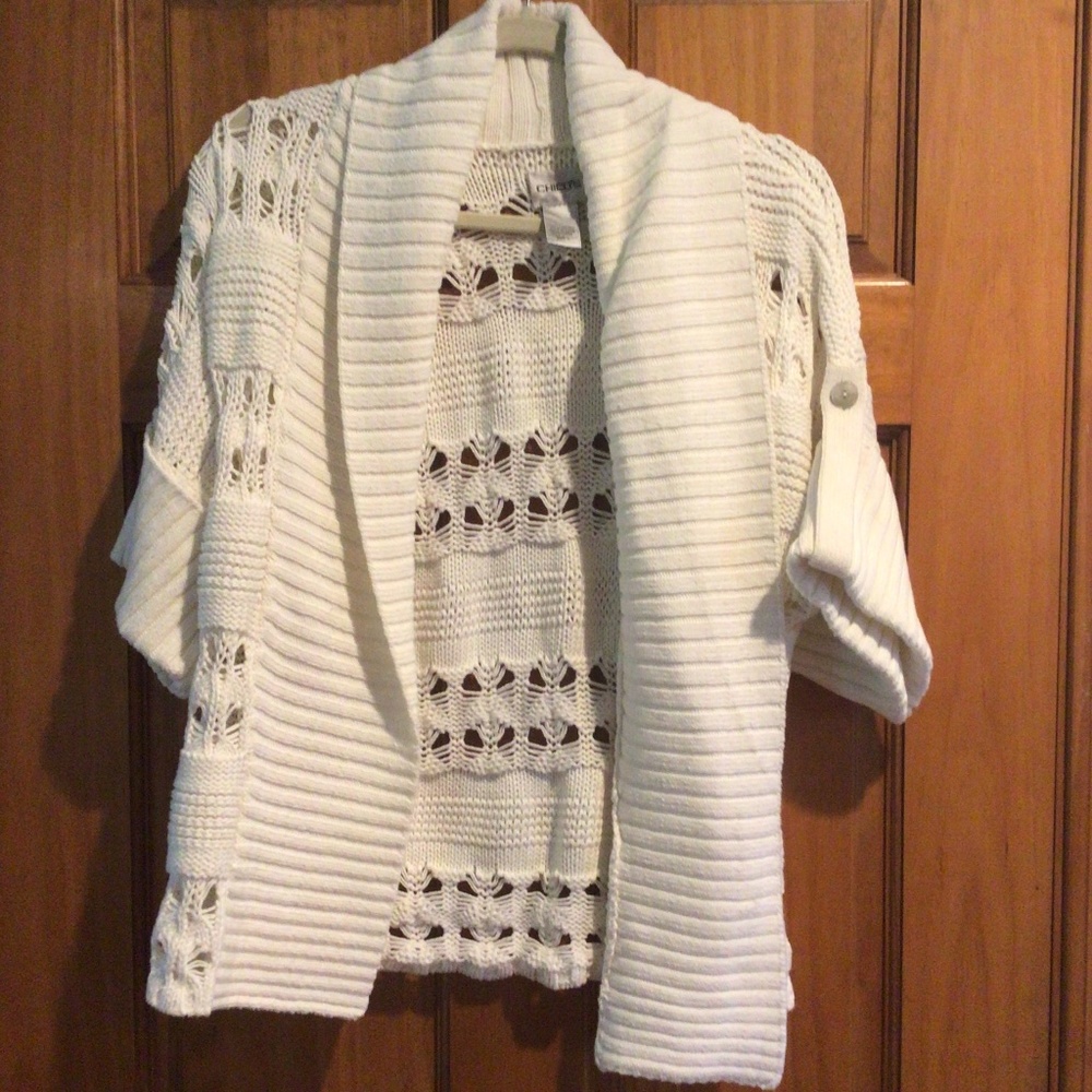 Chico’s cream sweater size 1
